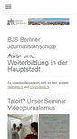 Mobile Screenshot of berliner-journalisten-schule.de