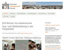 Tablet Screenshot of berliner-journalisten-schule.de